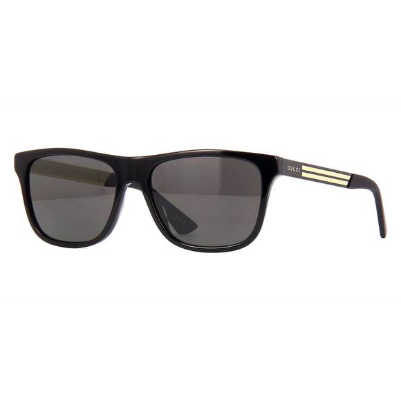 NEW GUCCI men's acetate sunglasses in gold/black - Picture 1 of 2